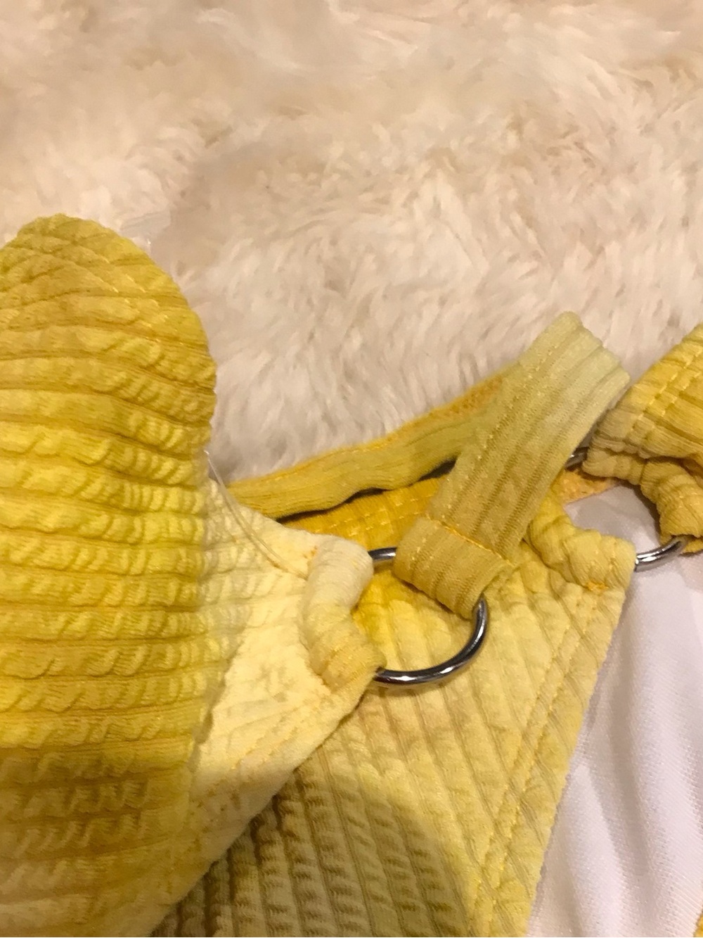 Yellow Ribbed Bikini Set - Picture 7 of 7